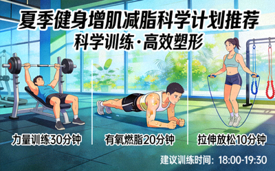 夏季健身增肌减脂科学计划推荐 - 健身人士训练场景